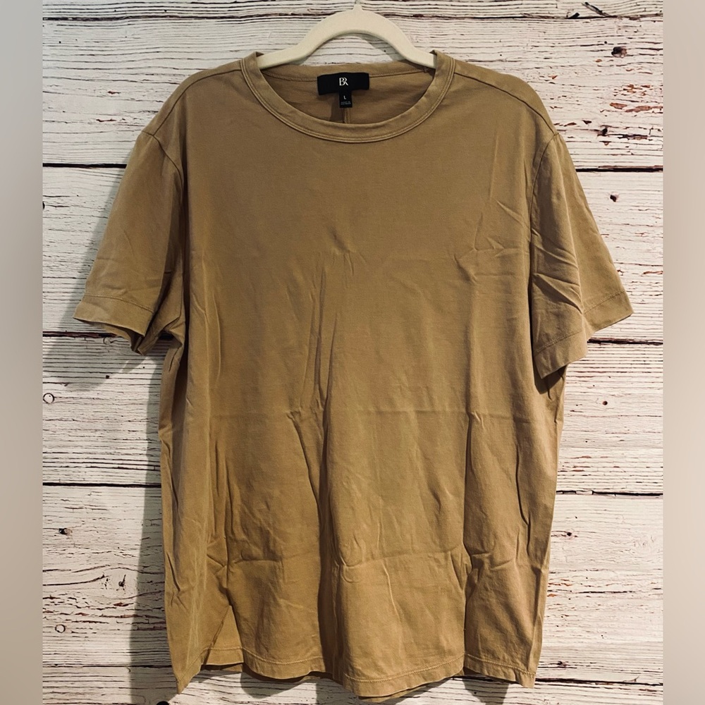 BANANA REPUBLIC MENS SOFT WASH TEE / WHISKEY - Picture 4 of 16